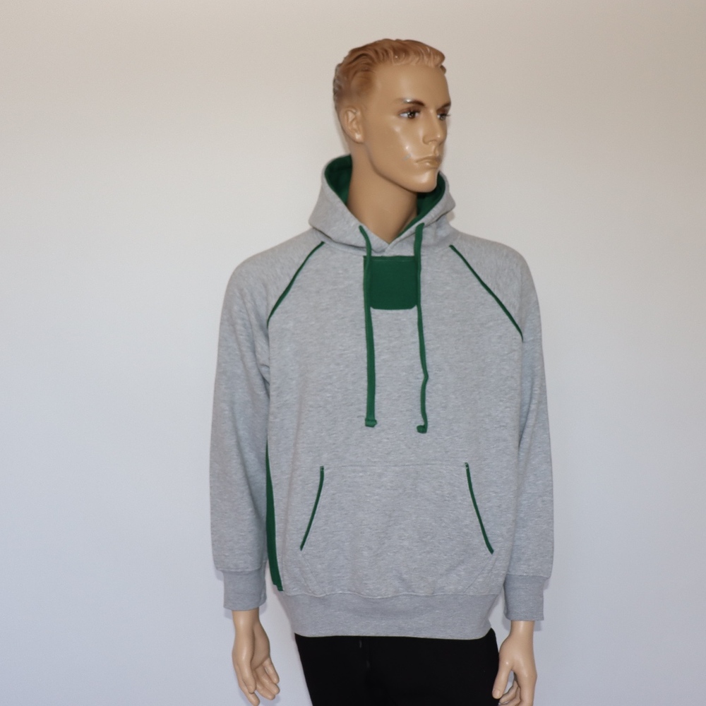 Men's Heavy Fleece Two-Tone Hooded Sweatshirt